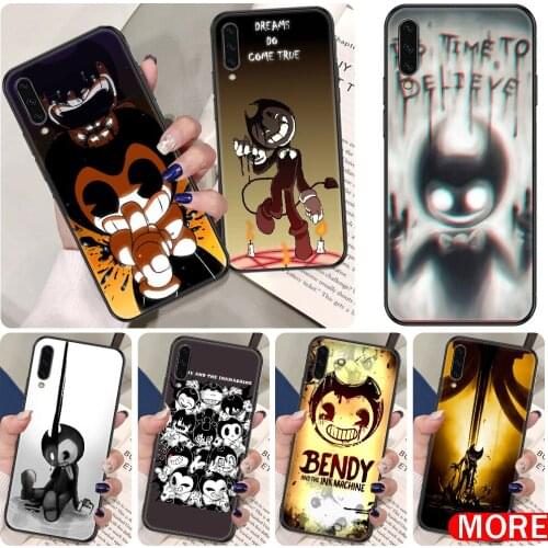 Bendy the ink machine Phone Case For Samsung Galaxy A10 A12 A20E A21S A30 A32 A40 A50 A51 A52 A70 A71 A72 A5 A6 A7 2016 20 black