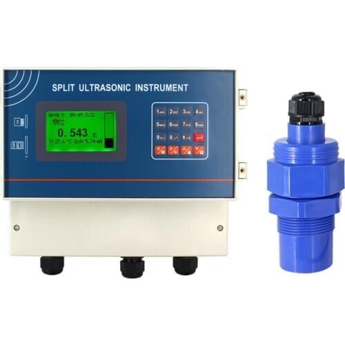 QDW70A 0-10 Meter Ultrasonic Anticorrosion Probe Liquid Measuring AC220V Ultrasonic Water Diesel Fuel Tank Level Sensor