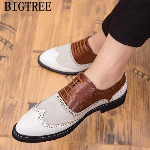 Office Shoes For Men Formal Brogue Shoes Men Classic Coiffeur Fashion Italian Dress Elegant Shoes For Men 2021 Sapatos Masculino