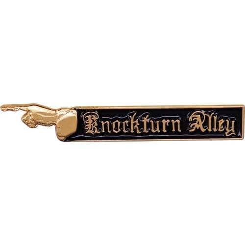 Knockturn Alley Sign Enamel Brooch Pins Metal Badges Lapel Pin Brooches Jackets Jeans Fashion Jewelry Accessories