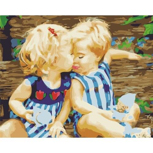 Vernal Hello Pictures By Numbers Landscape Paint Canvas Coloring Oil Painting City Handpainted Home Decoration