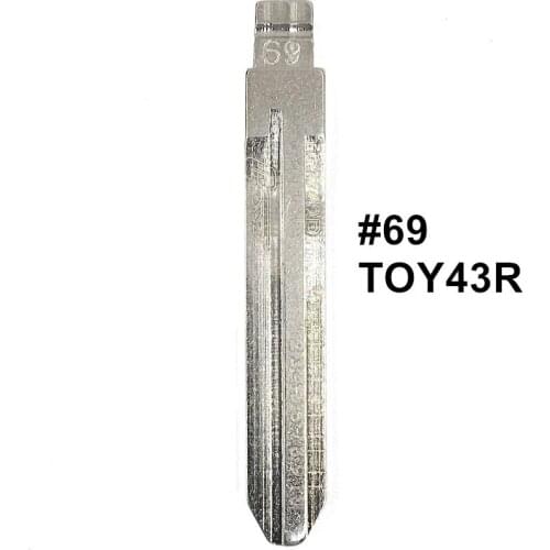 5pcs 2 IN 1 Lishi TOY43R #69 Engraved Line Key Blade Scale Shearing Teeth Cutting Key Blank for Subaru XV/Great Wall/old Toyota