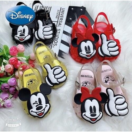 Original Disney Mickey Mouse Minnie Boys and Girls Jelly Sandals Toddler Girl Shoes Toddler Girl Sandals