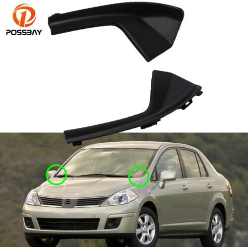 1 Pair Car Front Side Cowl Grille Outer Extension Trim Left/Right for Nissan Versa Sedan Hatchback 2007 2008 2009 2010 2011 2012