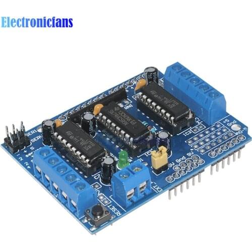 L293D Motor Shield Stepper Driver Board Control Module Motor Drive Expansion Board For Arduino Mega2560 4-Channel H-Bridge