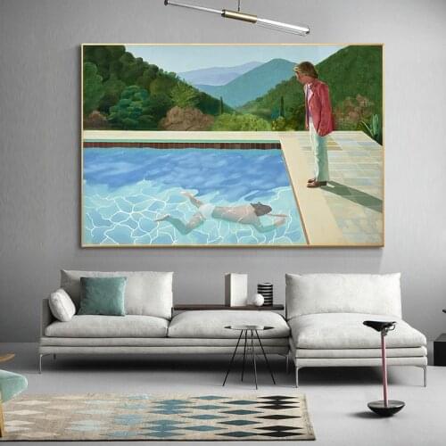 Portrait of David Hockney Canvas Painting Posters and Prints Wall Art Pictures for Living Room Home Decor Cuadros Unframed