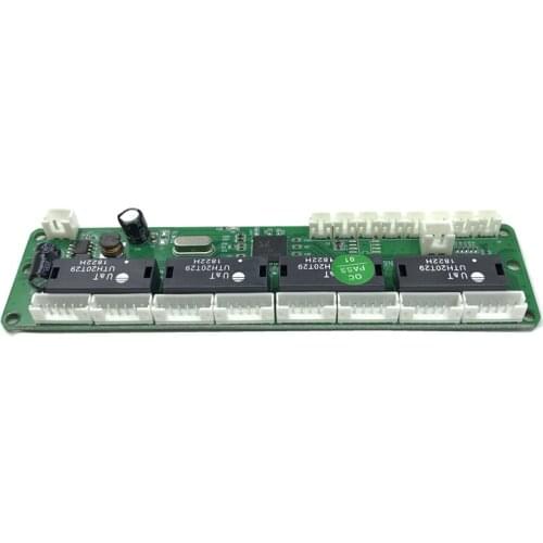 Industrial grade 10/100Mbps wide temperature low power 4/5 port wiring splitter mini pin type micro network switch module