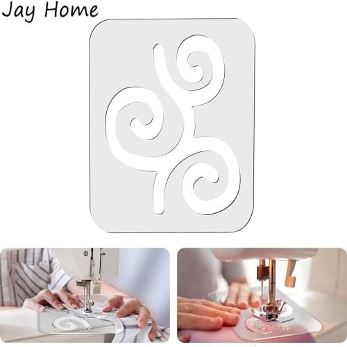 Free Motion Quilting Template for Home Sewing Machine Meander Stipple Quilting Ruler Transparent Acrylic Quilting Template Ruler