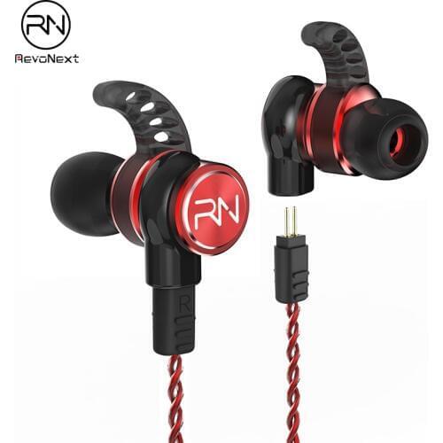 RenoNext RX6 Dual Driver Earphone Super Bass Headset Stereo Earbuds With Micrpphone,HIFI Earphone for Sport