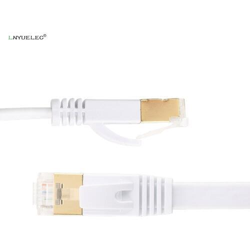 High Standard 15M /20M/30M/CAT7 Flat Ethernet Network Cable RJ45 600MHz Patch Lan Ethernet Cables for PC Laptop