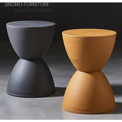 Nordic Living Room Round Modern Casual Simple Thickened Household Low Stool Prince Stool Creative Shoe Stool
