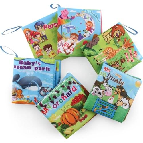 0-12 months baby early education cloth book intellectual development soft learning cognitive education toy bb cloth book