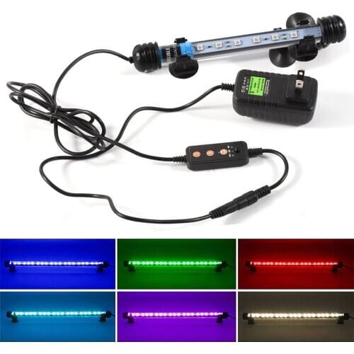 US/EU/UK/AU Plug Aquarium Light Fish Tank Submersible Light Lamp Waterproof Underwater LED Lights Aquarium Decorative Lighting
