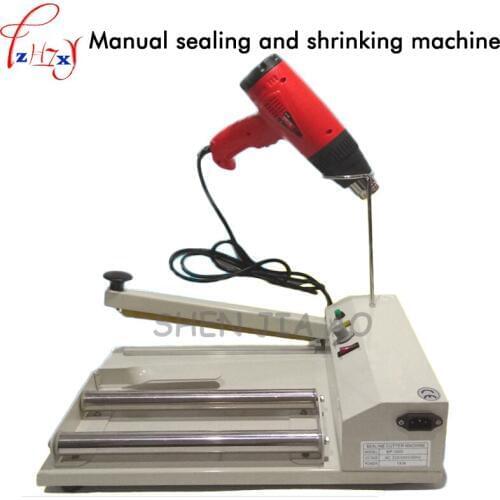 220V 1PC Manually seal and shrink the machine SKA600 PVC color box coated and shrinkable packaging machinery