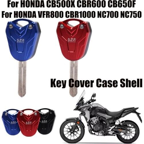 Motorcycle Key Cover Case Shell keys decoration cap Protective cover For HONDA CBR600 CB650F CB500X VFR800 CBR1000 NC700 NC750