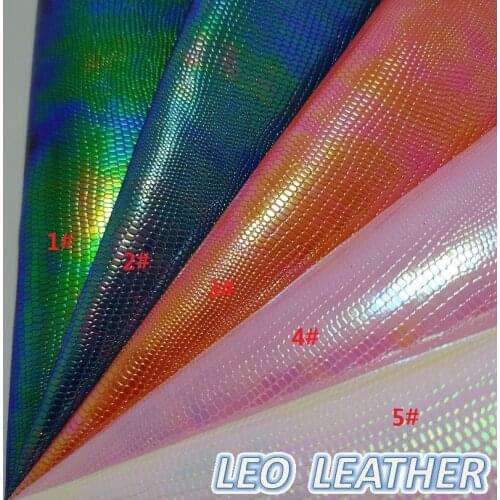 1PCS 21X29CM Synthetic Leather, Pearlized Embossed Lizard Leather Fabric For DIY Accessories S173A