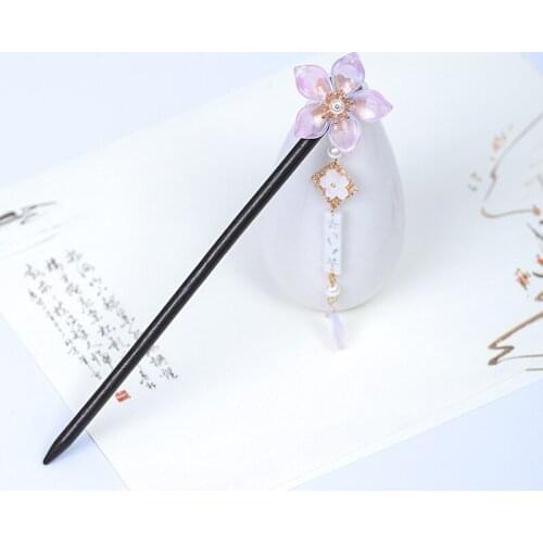 Retro Wooden Hairpin Classical Hair Ornaments Elegant Hair Stick MA