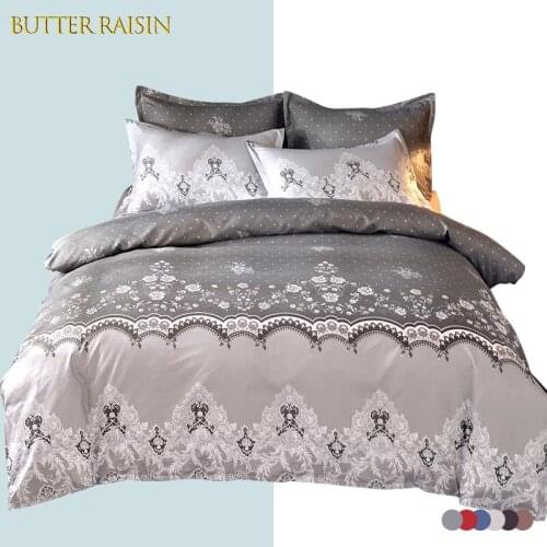 Northern Europe Duvet Cover Set Home Textile Bedding Sets Floral Pattern Bedclothes Duvet Cover Pillowcase Without Bed Sheets