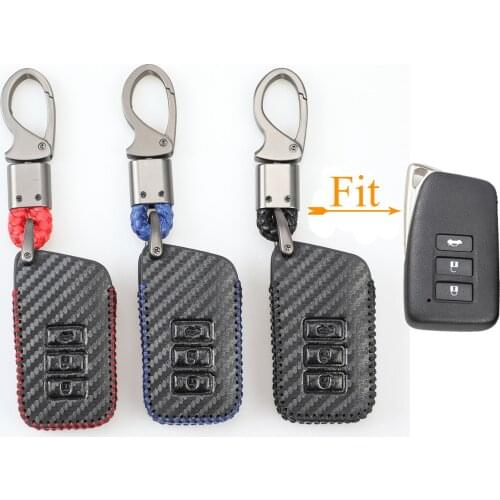 Kutery 3 Butttons Leather Remote Key Case For Lexus IS ES GS NX GX RX LX RC 200 250 300 350 2014 2015 2016 Car Accessories