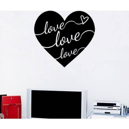 KUCADA creative love heart wall sticker for living room home decoration removable mural art decal wallpaper wall decor WP1013