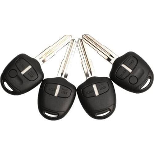 Kutery 10pcs 2/3 Buttons Replacement Remote Car Key Shell Case Fob For Mitsubishi Pajero Sport Outlander ASX MIT11/MIT8 Blade