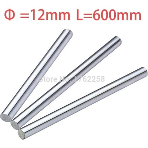 2PCS 12mm x 600mm Linear Shaft 3D Printer Cylinder Liner Rail Axis CNC Parts