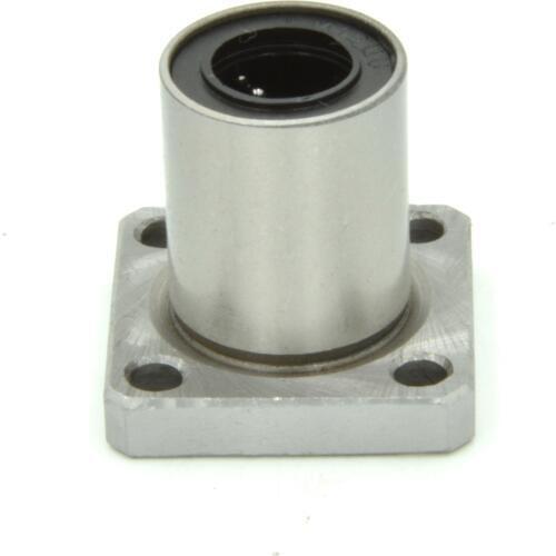 LMK12UU Square Flange Type Straight Line Linear Bearings Steel