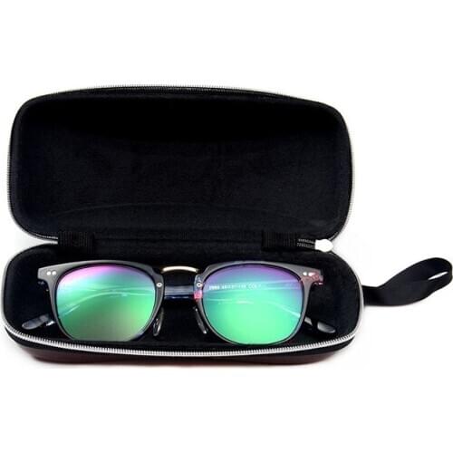 New 1Pcs Eyewear Cases Cover Sunglasses Case For Women Fashion Glasses Box With Lanyard Zipper Eyeglass Cases For Men Women