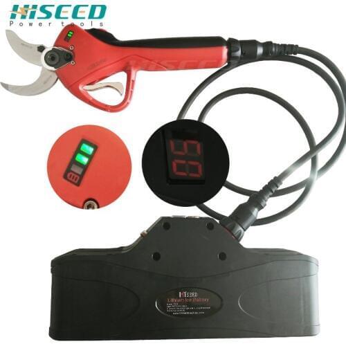 HISEED Progressive electric scissors battery tree pruner electric grape pruning shears