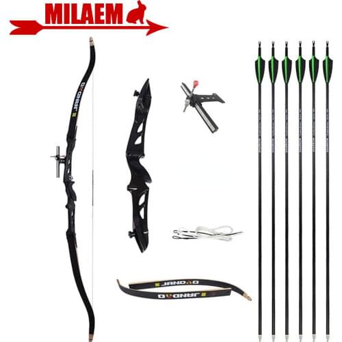 16-40lbs Archery Takedown Recurve Bow And Arrow Set 66/68/70inch Hunting Competitive Bow Target Practice Shooting Accessories