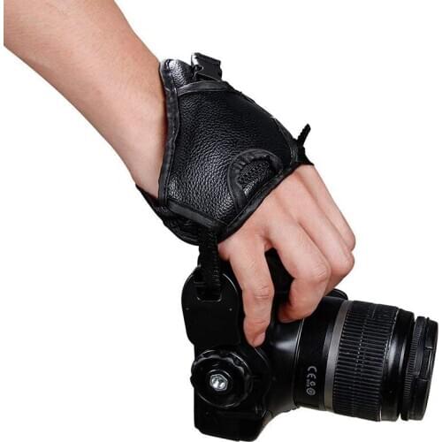 Hand Grip Camera Strap PU Leather Hand Strap Wrist Strap for DSLR SLR Camera DV Camcorders Photography Accessories