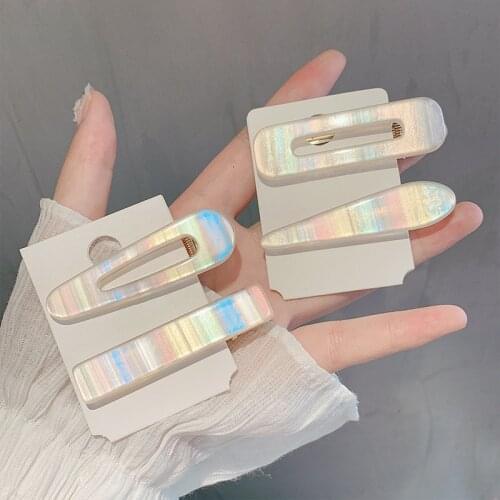 Mermaid Color Fairy Hair Clip Women Duckbill Hair Barrette Stick Fashion Refreshing Hairpin Hair Styling Accessories Female