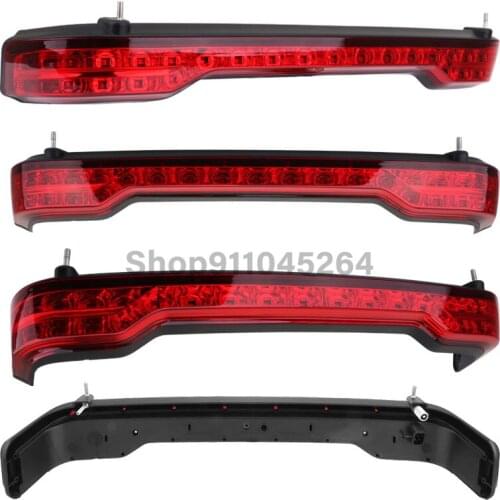 Motorcycle Turn Signal Tail Light Chopped Rear Fender Brake License Plate Taillight For Harley Electra Glide FLHTK 2014-2019