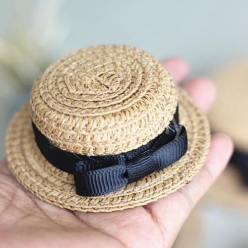 1PCS Handmade Cute Strawhat for Blyth bjd ob11 Doll Clothes Accessories