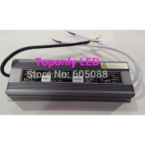 DC12v 150w transformer led ip67 waterproof led power supply aluminum shell led driver CE&ROHS AC110v 220v input 2016 hot selling
