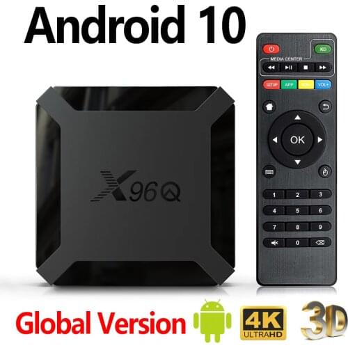X96Q Android Smart TV Box Android 10.0 Allwinner H313 Quad Core ARM Cortex A53 TV X96 Q Set Top Box Support 4K 3D Media Player