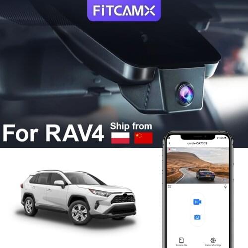 For Toyota Rav4 5th Gen Harrier Venza 2019-2021 Fitcamx Dash Cam Driving Recorder 4K 2160P UHD Modification Accessories Parts