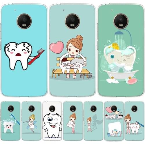 Dental implant Dentist Dental Teeth Phone Case For Moto Motorola G7 G8 G9 Power E6 G6 G5S E5 G5 E4 G4 EU Plus Play One Action Co