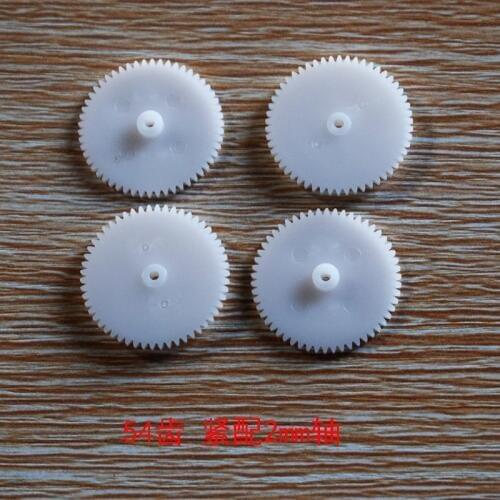 10/100pcs OD28/hole 2/54tooth 0.5M plastic motor gear/spur gear/DIY toys accessories/technology model parts/baby toys/542A