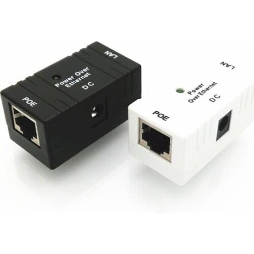 10 pieces\lot RJ45 Connector 12V 1A POE Injector Power over Switch Ethernet Adapter POE001 For POE Camera HD IP Camera Adapter