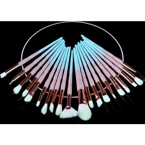 20pcs/lot Makeup Professional Foundation Lip Eye Beauty Brush Blush PowderMakeup Brushes Tool Set Kit Natural Soft Powder Face