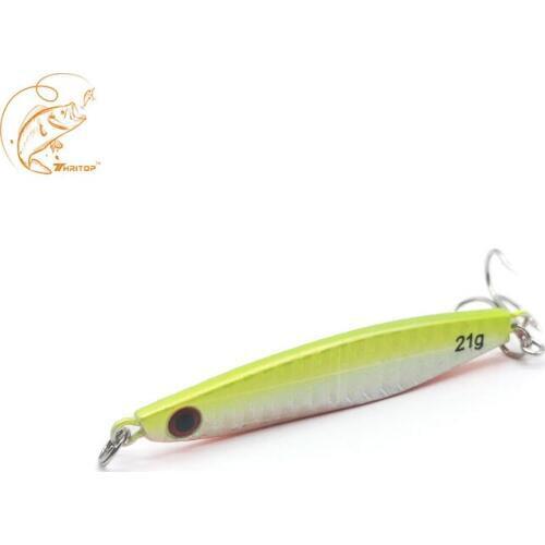 2020 Thritop New Metal Jig Fishing Spoon 21G 70MM Long Casting Jig Sea Bass Bait Hard jigging Lure Professional Fishing Tackle