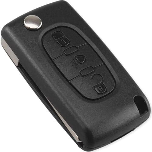 3 Buttons Flip Durable Convenient Remote Car Key Case Cover Shell Fob Without Blade Fit For Citroen C2 C3 C4 C5 C6 C8#292105