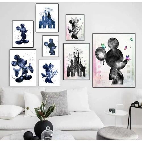 5D Diamond Painting Disney Castle Banksy Mickey Minnie Mouse Cross stitch Diamond Embroidery Mosaic Rhinestones Decor Home Gift