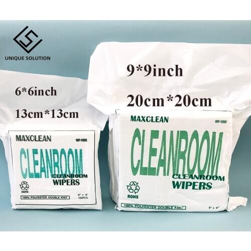 6inch*6inch 9 inch*9 inch cleanroom wiper Cleaning Tissue stencil wiping non dust cloth clean for all large format printer print