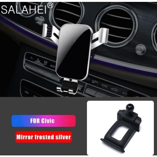 Car Mobile Phone Holder For Honda Civic10th Gen 2016 2017 2018 2019 Air Vent Mobile Phone GPS Mount Stand Stable Phone Bracket