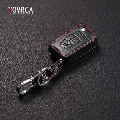 Genuine Leather Car Key Case Cover For Peugeot 107 206 207 208 306 307 308 407 408 508 RCZ,For Citroen C2 C3 C4 C5 Good key bag