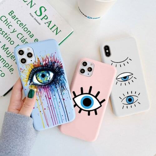 Evil Eyes Cover For Samsung Galaxy A50 A51 A70 A71 A10 A11 A20 A30 A20E A21S A31 A40 S8 S9 S10 S20 FE S21 S30 Plus S10E TPU Case