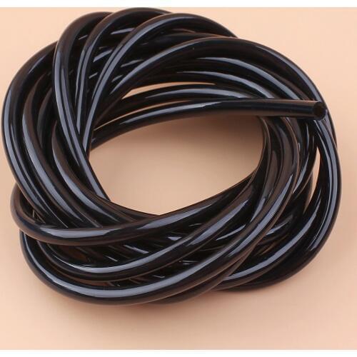 5M Black Gas Fuel Line Hose for Husqvarna Stihl Echo Poulan Craftsman Briggs Stratton Trimmer Brushcutter Weedeater Chainsaws