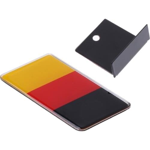 MXLF 1pc German Flag Front Grille Sticker Emblem Badge For Golf